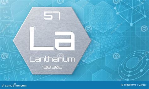 Chemical Element of the Periodic Table - Lanthanum Stock Illustration - Illustration of chemical ...