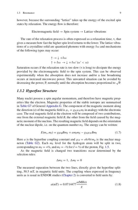 Principles and applications of esr spectroscopy