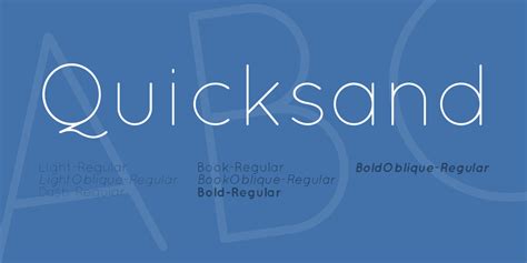 Quicksand font download for Web or Photoshop.