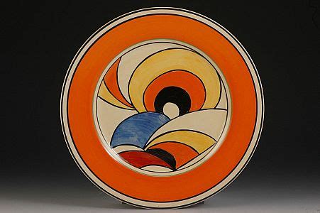 clarice cliff 'SWIRLS' LARGE PLATE C.1930