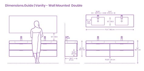 Modern wall mounted double bathroom vanities are elegant solutions for master or shared ...