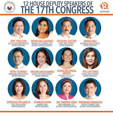 LOOK: The 12 Deputy Speakers of the 17th Congress