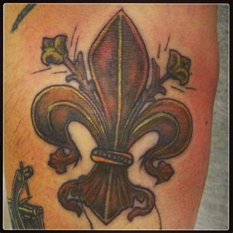 Fleur de lis tattoo saints New Orleans | Fleur de lis tattoo, Saint ...