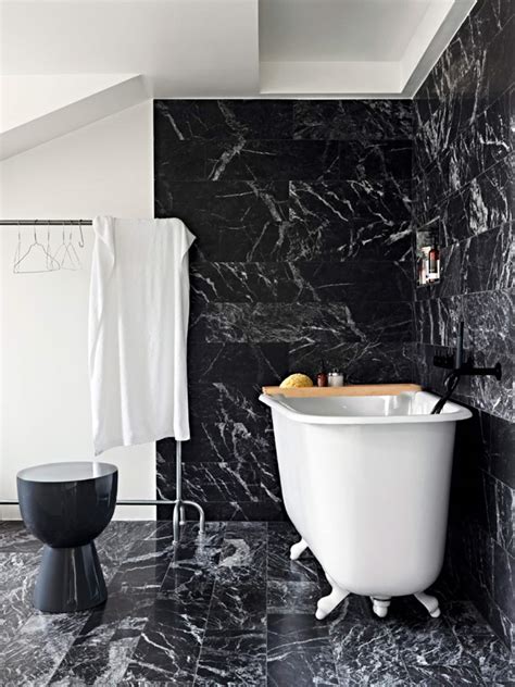 Look We Love: Black Marble in the Bathroom | Apartment Therapy