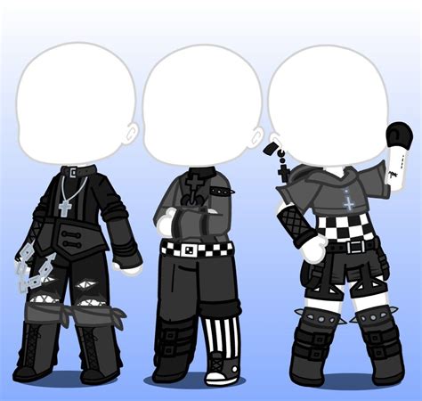 Goth gacha outfits | Idee per disegnare, Idee, Abiti del personaggio