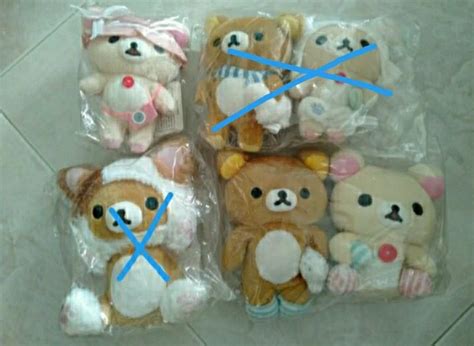 Rilakkuma and Korilakkuma Plushies, Hobbies & Toys, Toys & Games on ...