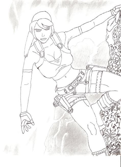 tomb raider drawing by jon-55 on DeviantArt