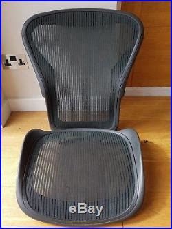 Green Herman Miller Aeron Chair Mesh Size B Back and Seat Pan Frame Set | herman miller aeron