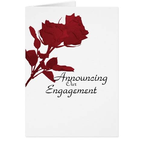 Engagement Announcement Card Template | Zazzle