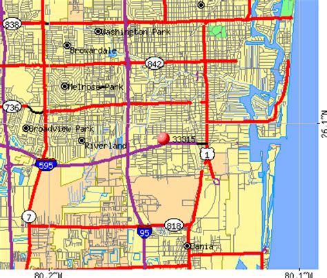 Fort Lauderdale Zip Code Map - Maping Resources