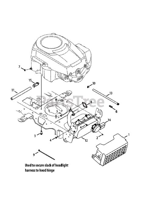 Cub Cadet LTX 1045 (13AX91AT010) - Cub Cadet 46" Lawn Tractor (2013) Engine Accessories (Kohler ...