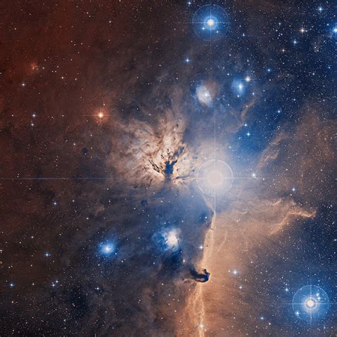 Optical Image of the Flame Nebula | Earth Blog