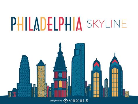 Free Philadelphia Skyline Silhouette Vector, Download Free Philadelphia ...