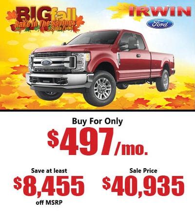 New Ford Specials