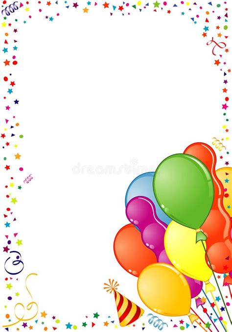 Birthday Frame stock vector. Illustration of celebration - 14381106