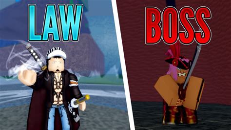 Trafalgar Law vs All Bosses in Blox Fruits - YouTube