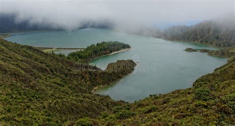 Lagoa Do Fogo, a Volcanic Lake in Sao Miguel Island Stock Photo - Image of view, travel: 48666966