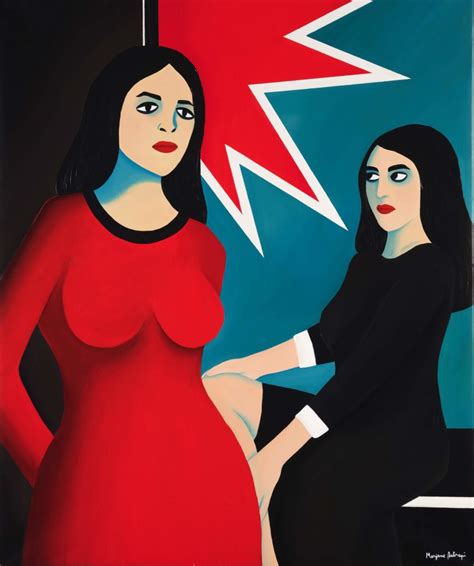 Marjane Satrapi’s hypnotizing paintings of women are now on view in Paris. - Ballyhoo Magazine