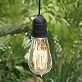 Fantado Single Socket Black Weatherproof Outdoor Pendant Light Lamp Cord, 15FT, by ...