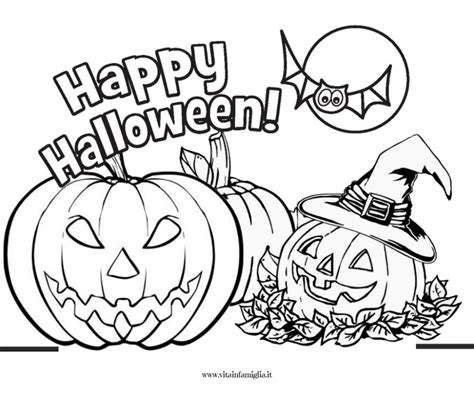 Halloween: disegni da stampare e colorare - VITA IN FAMIGLIA