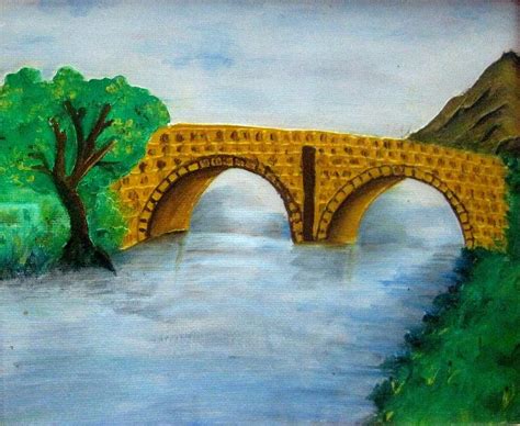 Bridge-acrylic Painting Painting by Rejeena Niaz