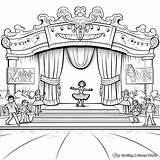 Stage Coloring Pages  Free & Printable sketch template