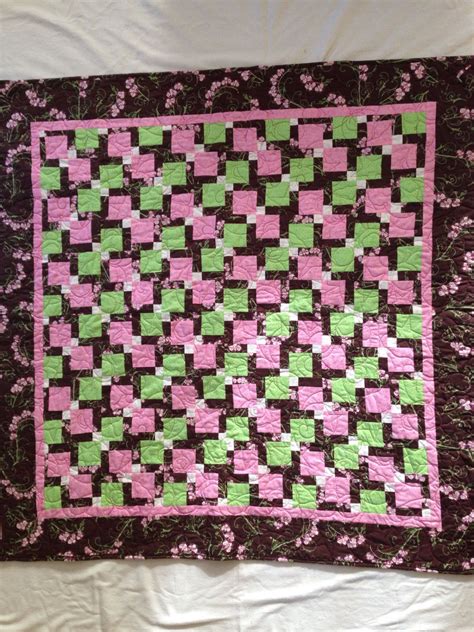 Brown and green and pink baby or infant quilt | Etsy in 2021 | Quilts, Baby pink, Pink