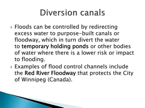 Methods of flood control | PPT