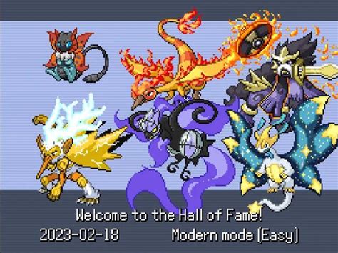 Pokemon Infinity Fusion Hall of Fame. Yes, there is alot of legendaries ...