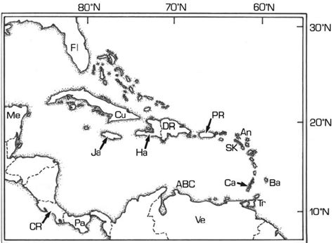 Caribbean Map Worksheet For 2nd 3rd Grade Lesson Plan - vrogue.co