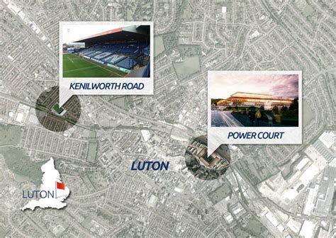 Rex Martin Info: Luton Town Stadium Map