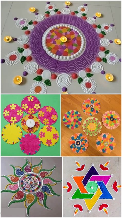 Rangoli Making Ideas For Diwali - Kids Art & Craft