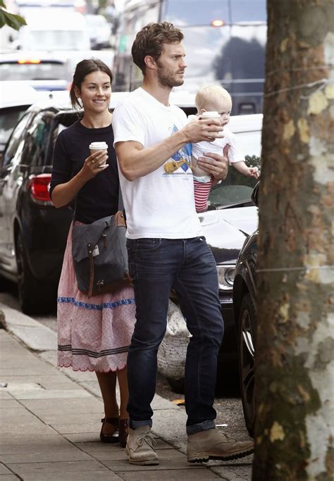 Jamie Dornan Fans: Jamie and his family at Queens Park in London ...