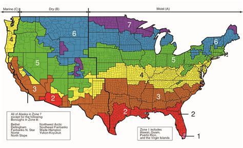 DOE climate zones and representative cities. Source: DOE 2003 | Download Scientific Diagram