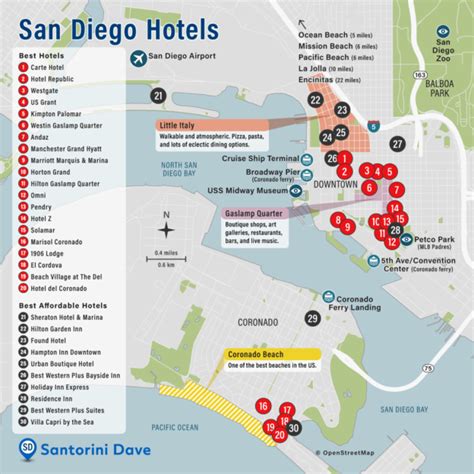 SAN DIEGO HOTEL MAP - Best Areas, Neighborhoods, & Places to Stay