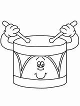 Preschool Musical Instruments Coloring Pages sketch template