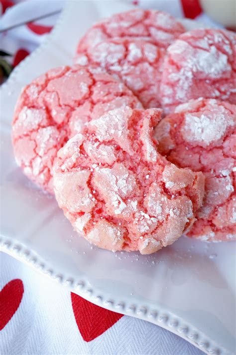 strawberry cake mix crinkle cookies - The Baking Fairy | Recipe | Easy ...