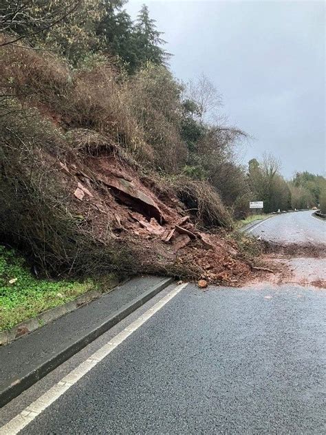 Landslip causes Herefordshire A40 road closure | News - Greatest Hits Radio (Hereford & Worcester)