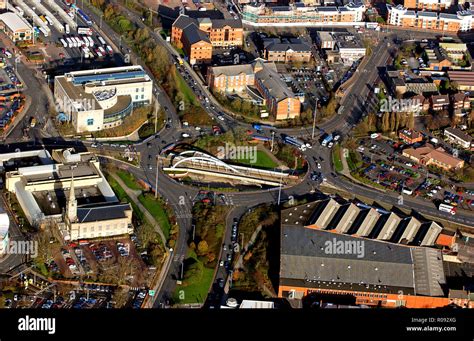 Aerial view of Wolverhampton City Centre Stock Photo - Alamy