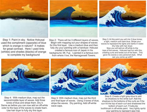 Image result for the great wave of kanagawa project ks2 children | Kids art class, Homeschool ...