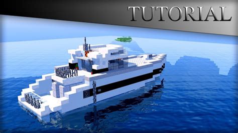 MINECRAFT MODERN BOAT HOUSE TUTORIAL! YACHT/SPEED BOAT! - YouTube