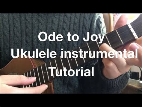 Ode to joy ukulele instrumental lesson for beginners (with free tab) - YouTube