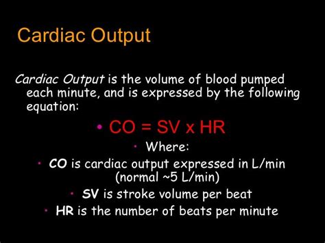 Cardiac output