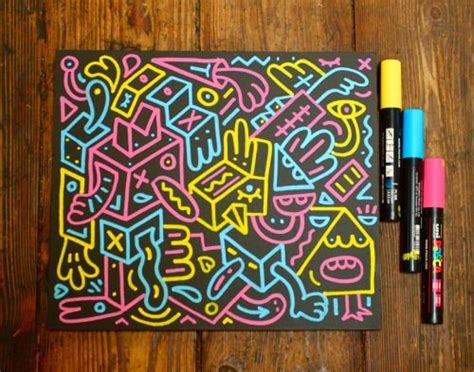 posca pen art - Google Search | Doodle art designs, Marker art, Doodle art