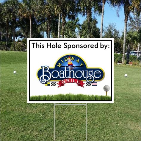 18x Golf Hole Sponsor Signs 18 X 24 Golf Sponsor | Etsy