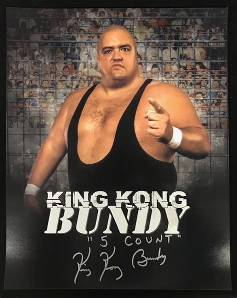 WWF King Kong Bundy Autographed 16x20 - Carls Cards & Collectibles