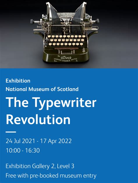 National Museum of Scotland has Typewriter exhibition on at the moment ...