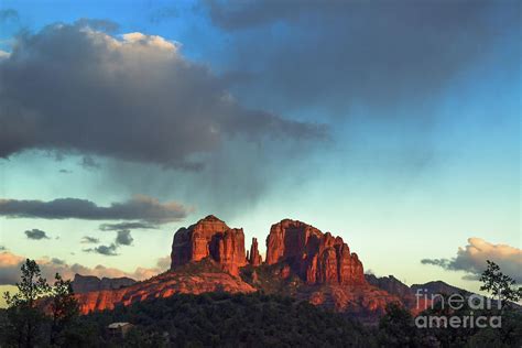 Cathedral Rock at Sunset Photograph by Charles Norkoli - Pixels