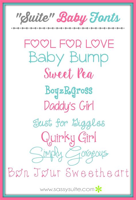 Baby-Inspired Fonts for your Direct Sales Graphics - Brenda Ster, Social Marketing Strategist ...