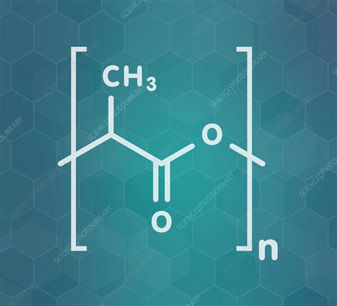 Polylactic acid bioplastic chemical structure, illustration - Stock Image - F027/9131 - Science ...